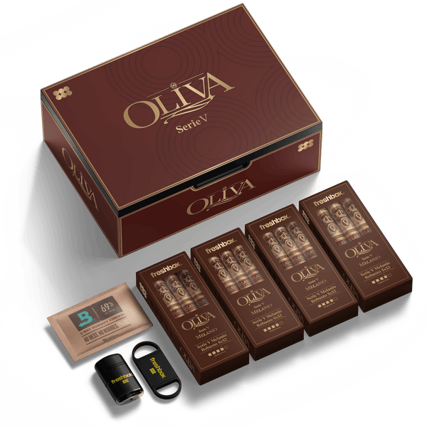 FreshBox Oliva Serie V Melanio Edition Humidor Starter Kit - Liquor Boutique