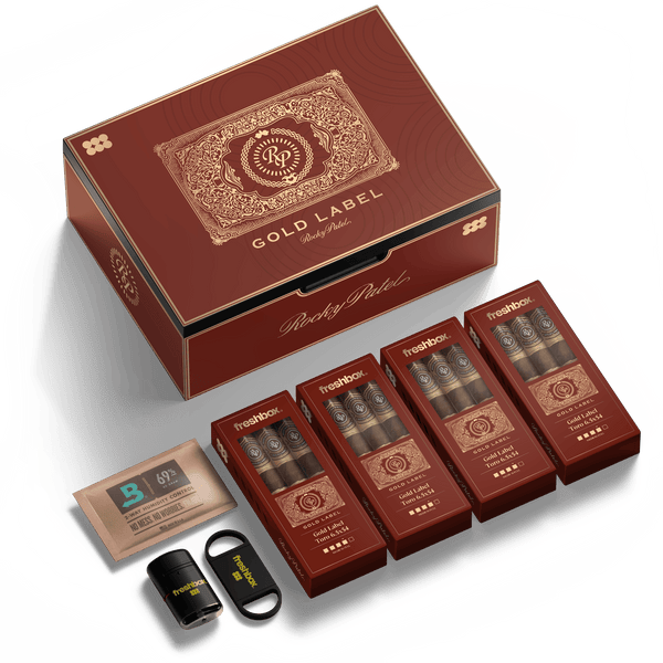 FreshBox Rocky Patel Gold Label Edition Humidor Starter Kit - Liquor Boutique
