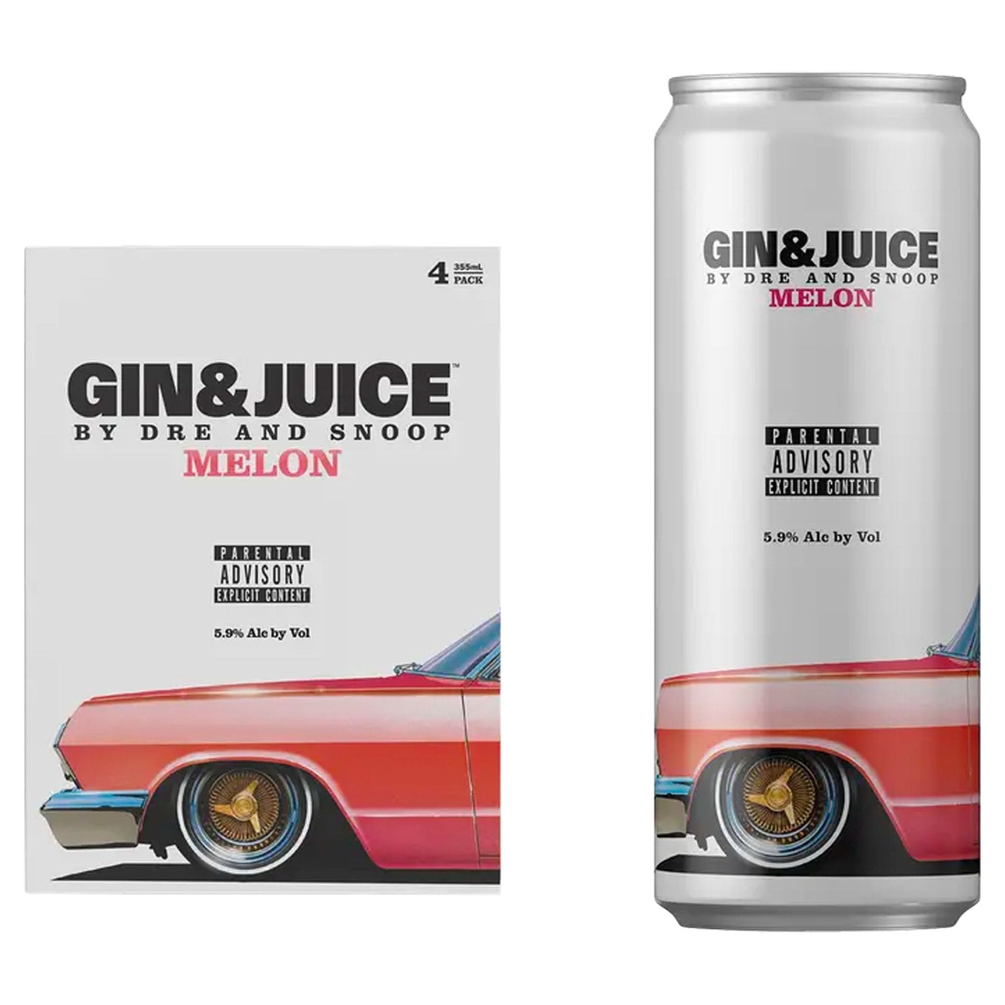 Gin & Juice by Dre and Snoop Melon 4 - Pack - Liquor Boutique