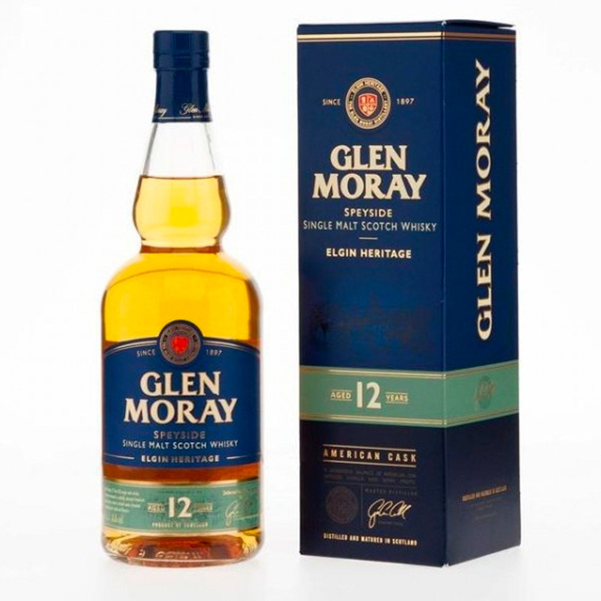 Glen Moray 12 Year Single Malt Scotch Whiskey 750 ML - Liquor Boutique