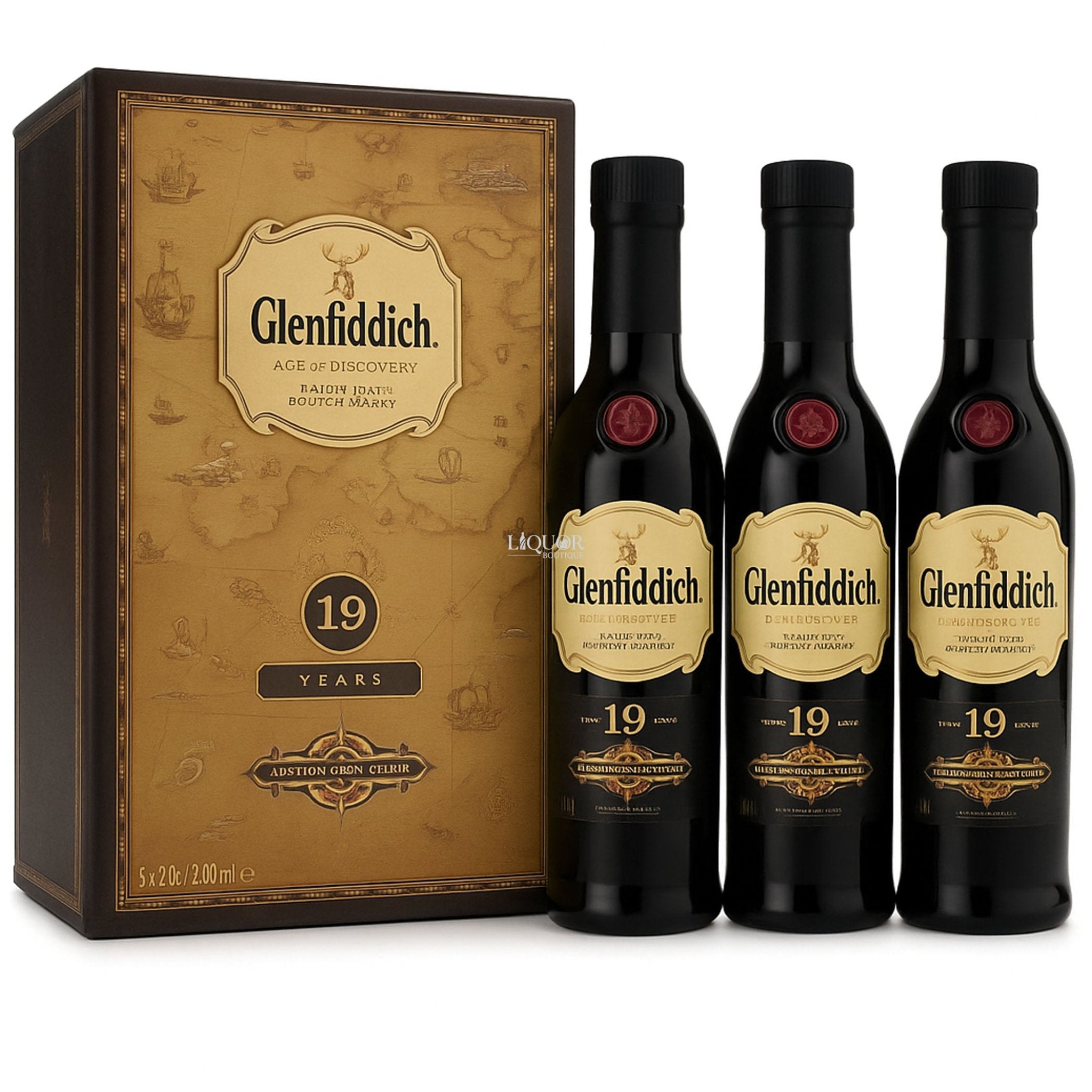 Glenfiddich 19 Year Age of Discovery Single Malt Scotch Set 200ml - Liquor Boutique
