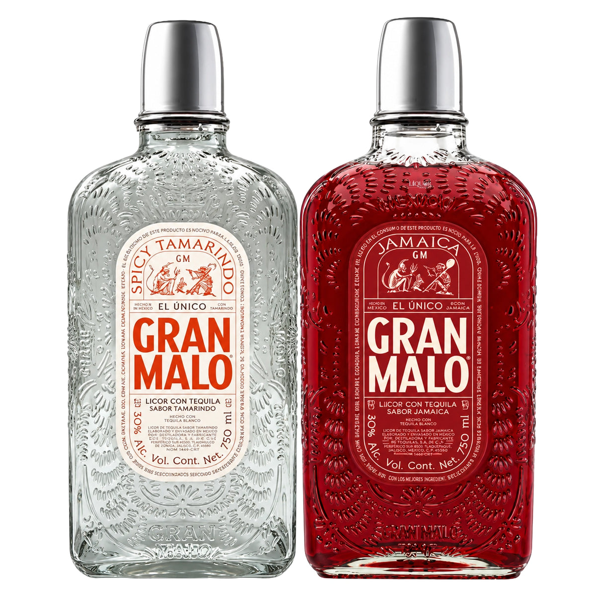 Gran Malo Spicy Tamarindo & Gran Malo Jamaica Tequila Liqueur Bundle 750ml