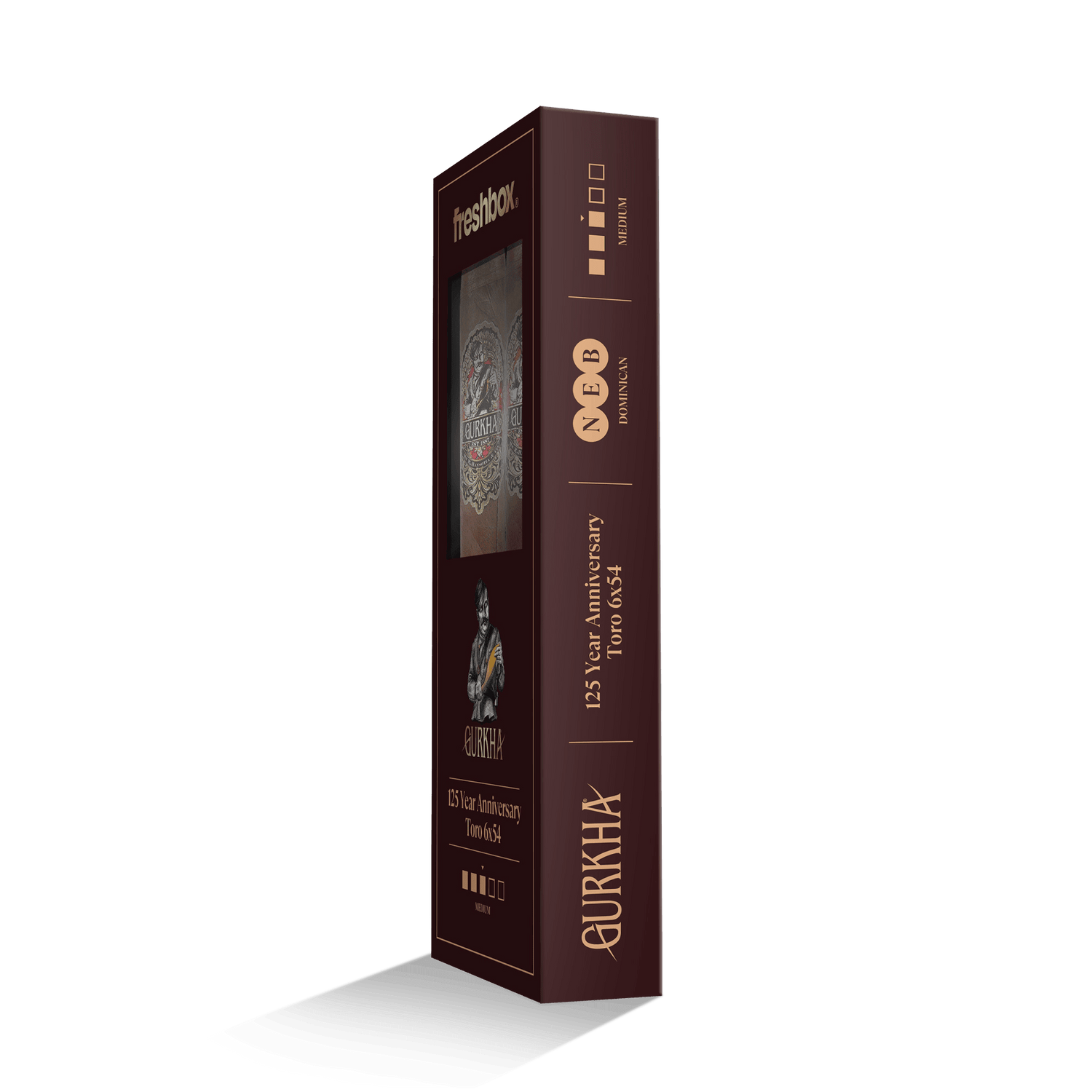 Gurkha 125 Year Anniversary Toro 6x54 FreshBox | Cigar 3-Pack - Liquor Boutique