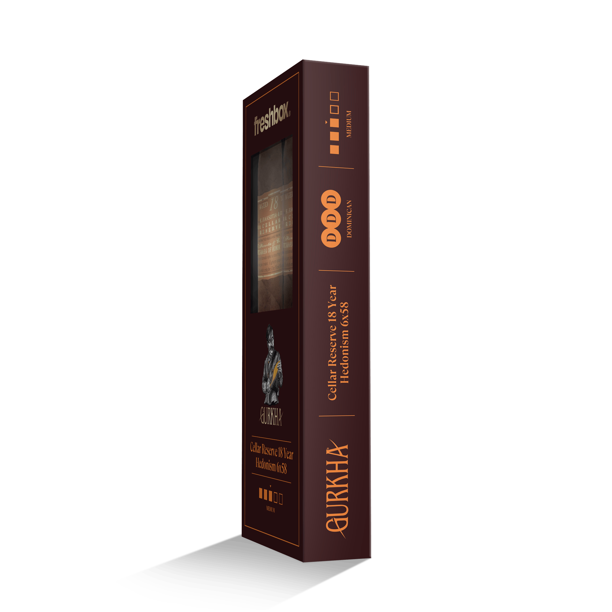 Gurkha Cellar Reserve 18 Year Hedonism 6x58 FreshBox | 3-Pack