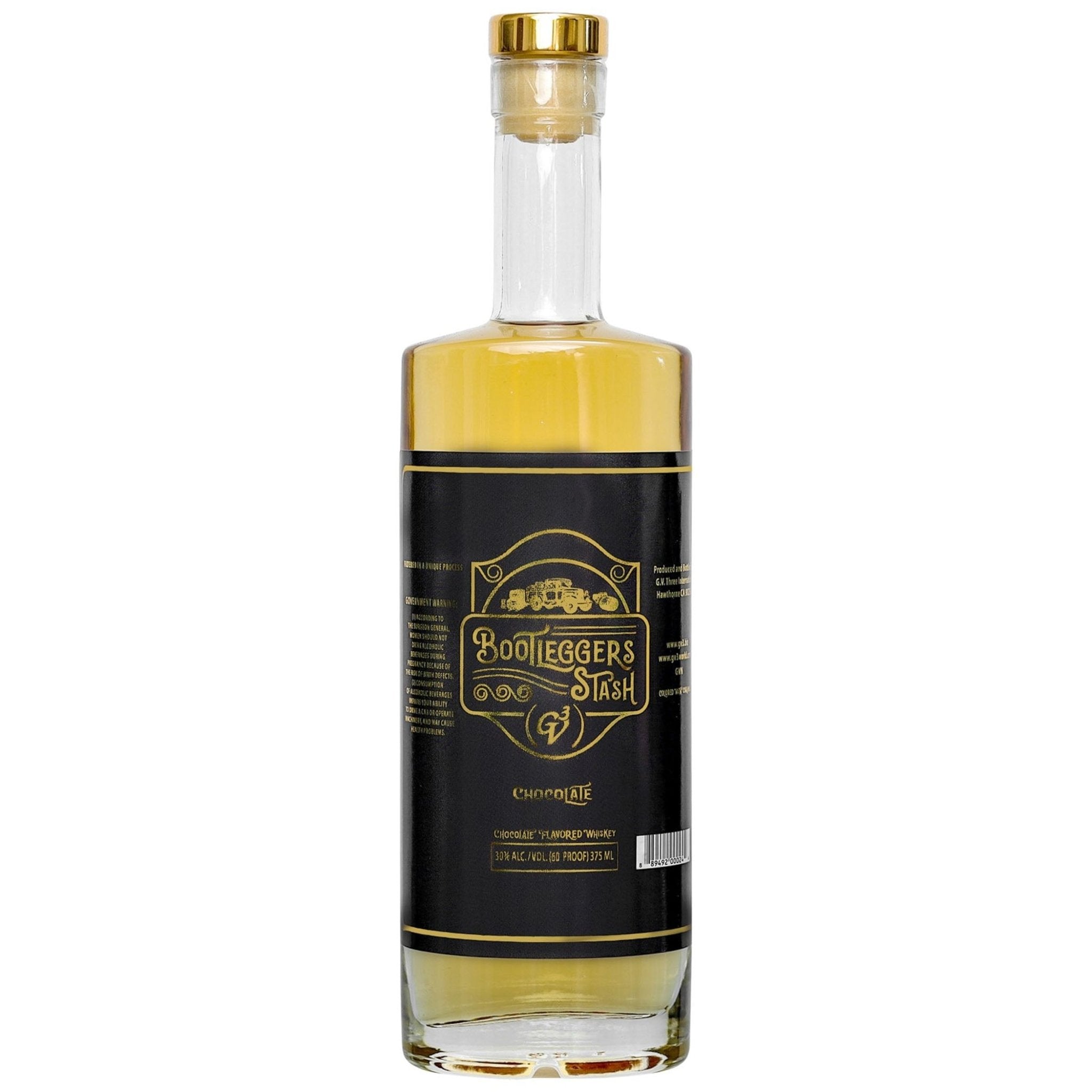 GV3 Bootleggers Stash Chocolate Whiskey 375ML - Liquor Boutique