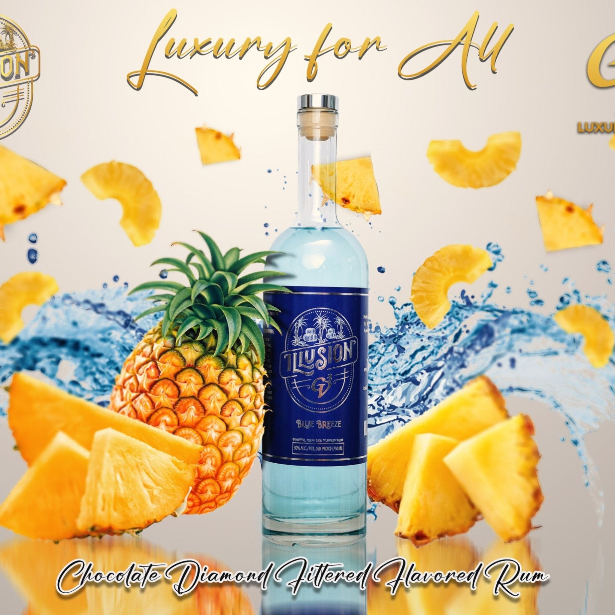 GV3 Illusion Blue Breeze Rum - Liquor Boutique
