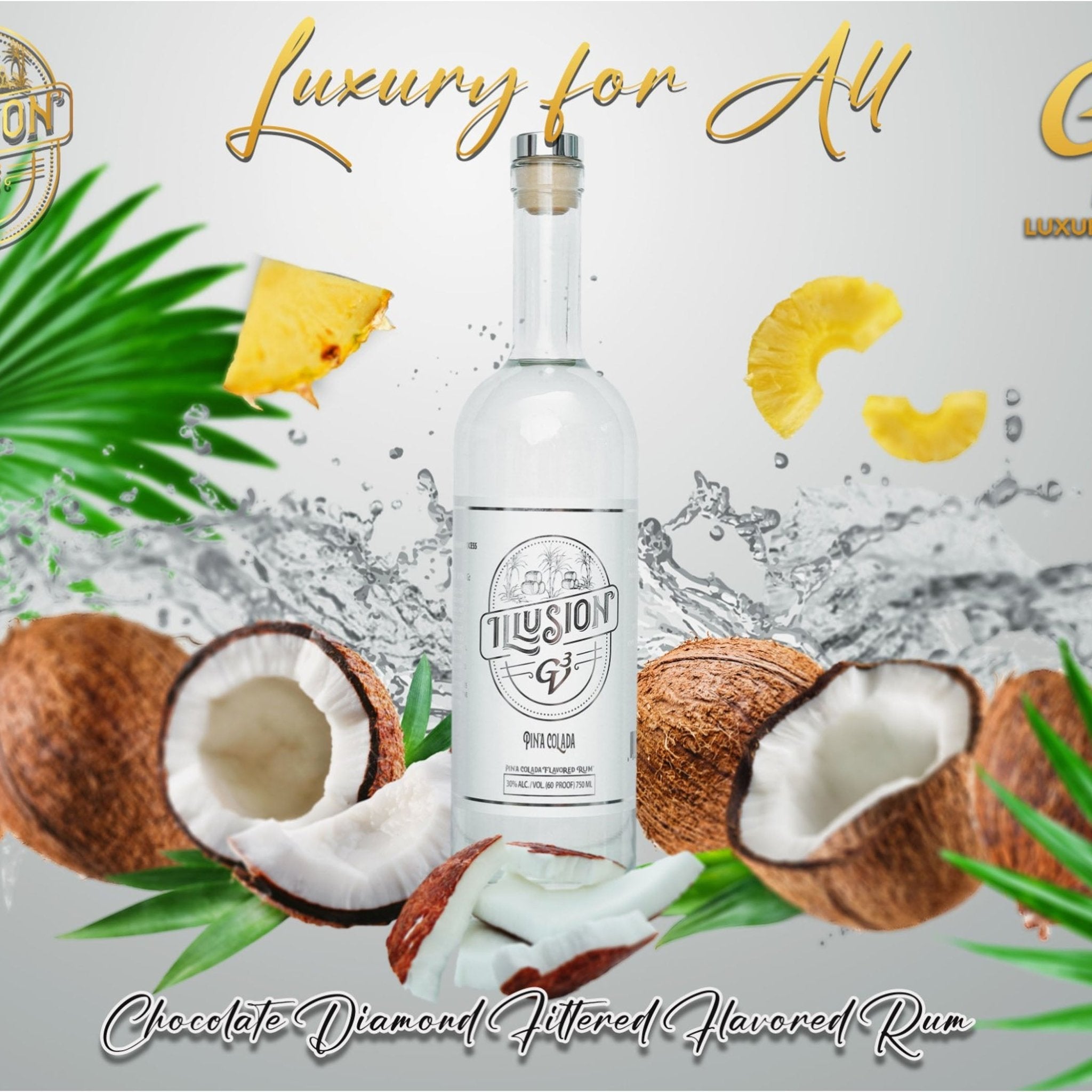GV3 Illusion Pina Colada White Rum - Liquor Boutique