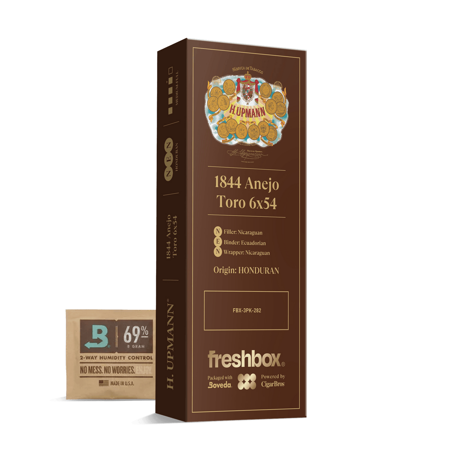 H Upmann 1844 Anejo Toro 6x54 FreshBox | Cigar 3-Pack - Liquor Boutique