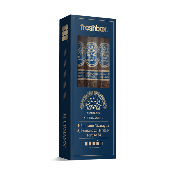 H Upmann Nicaragua AJ Fernandez Heritage 6x54 FreshBox | Cigar 3-Pack - Liquor Boutique