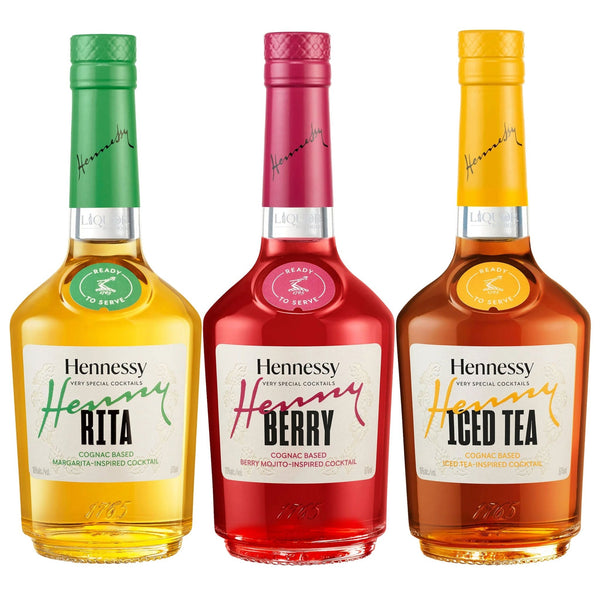 Hennessy Rita, Berry, & Iced Tea Inspired Cognac Cocktail Bundle 375ml - Liquor Boutique