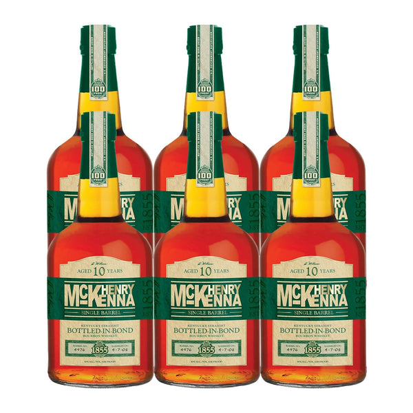 Henry McKenna 10 Year Bottled in Bond Bourbon Whiskey 6-Pack - Liquor Boutique