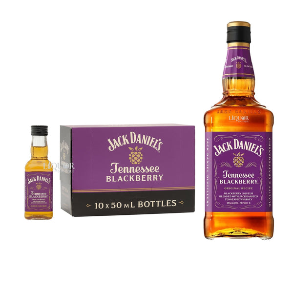 Jack Daniel's Blackberry 750ml & 10 Pack 50ml Bundle - Liquor Boutique