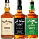 Jack Daniel's Honey, Sour Mash, & Apple Whiskey Bundle - Liquor Boutique