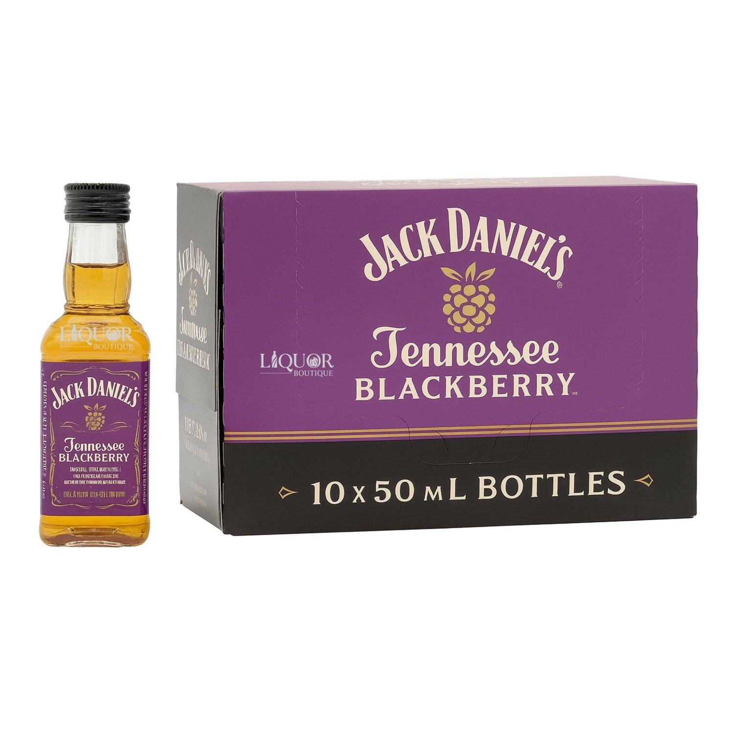 Jack Daniel's Tennessee Blackberry Whiskey 10 Pack 50ml - Liquor Boutique