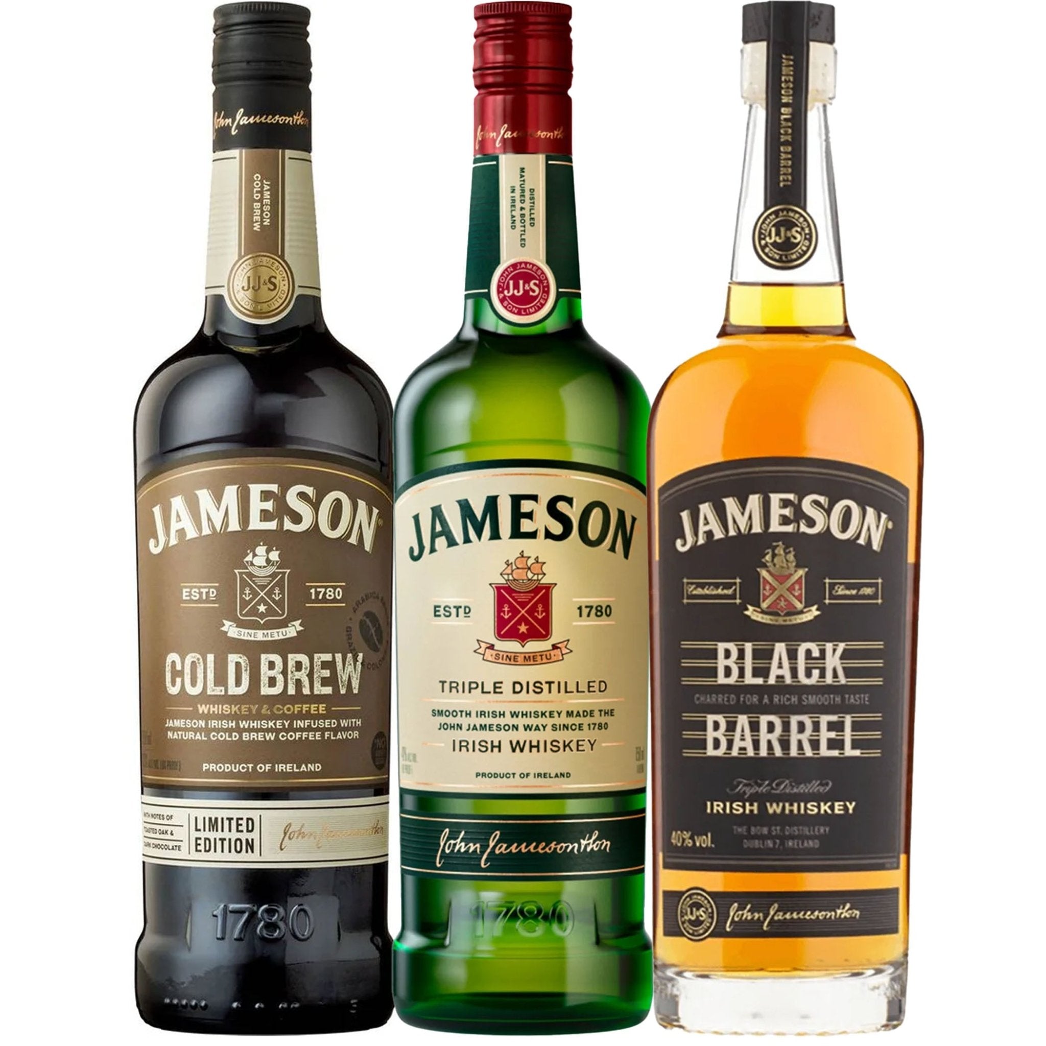 Jameson Cold Brew, Black Barrel, & Irish Whiskey Bundle - Liquor Boutique