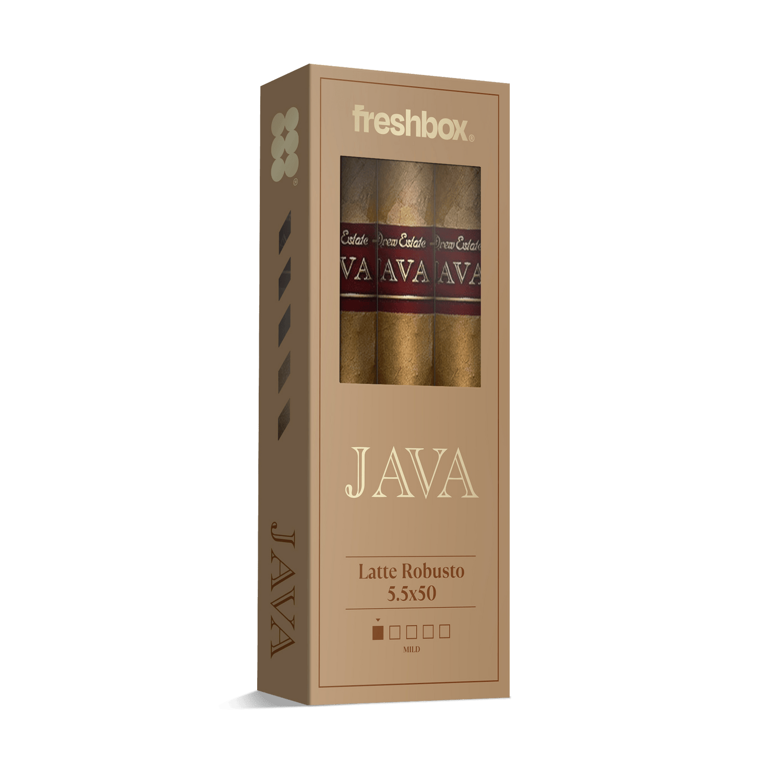 Java Latte Robusto 5.5x50 FreshBox | Cigar 3-Pack - Liquor Boutique