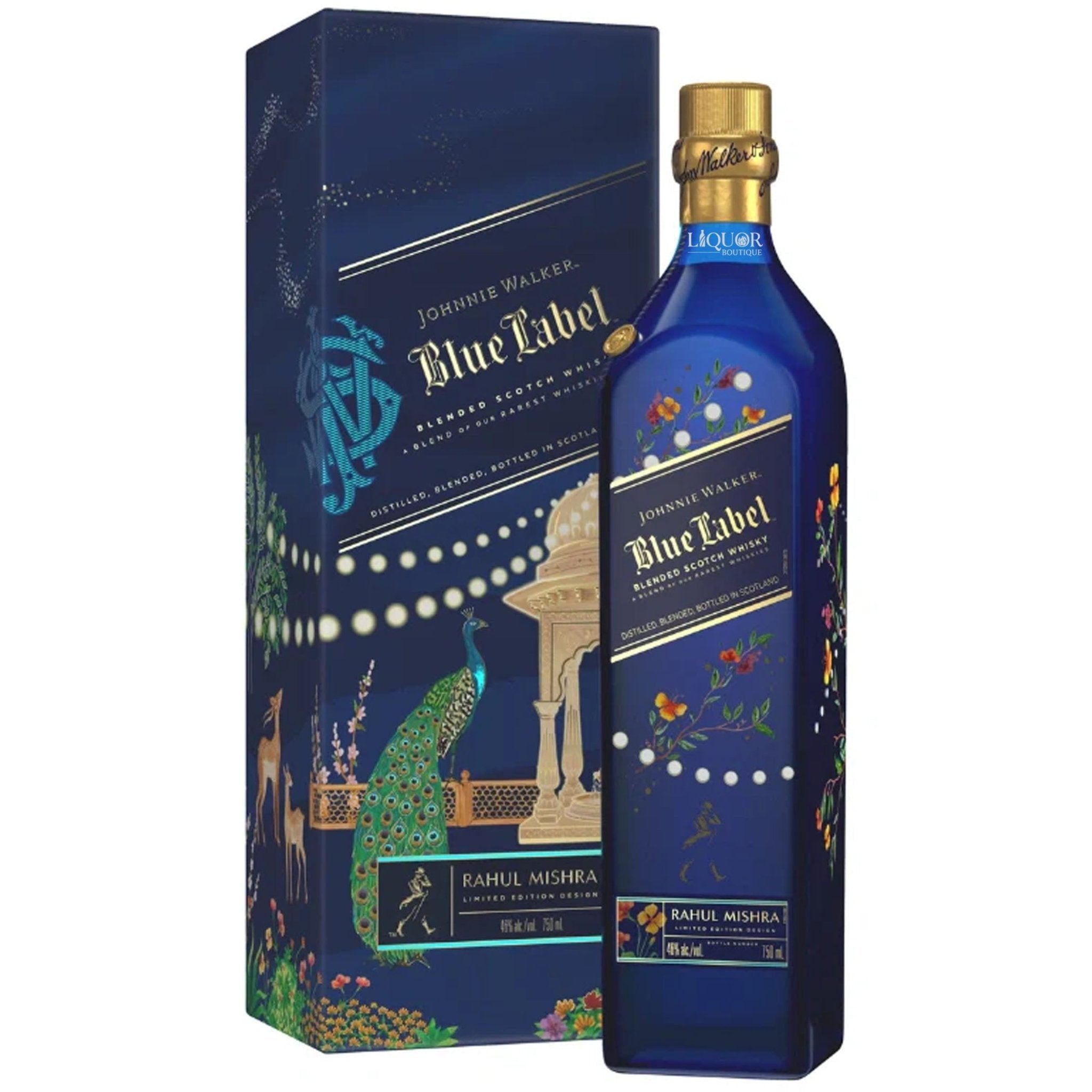Johnnie Walker Blue Label Diwali Limited Artist Edition by Rahul Mishra - Liquor Boutique