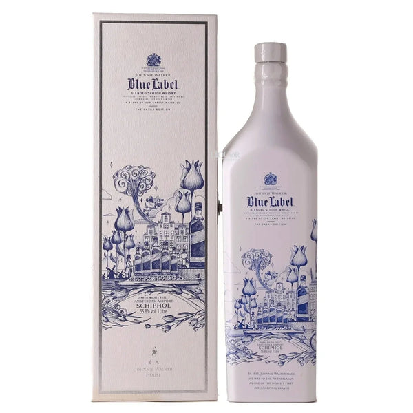 Johnnie Walker Blue Label Schiphol Edition Blended Scotch Whisky 1L - Liquor Boutique