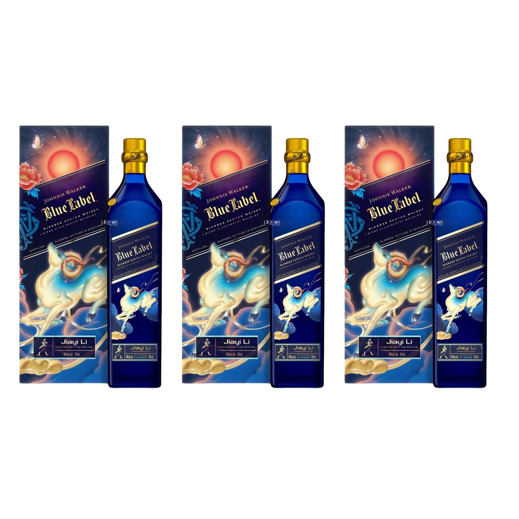 Johnnie Walker Blue Label Year of the Goat 2027 Scotch Whisky 750ml - Liquor Boutique