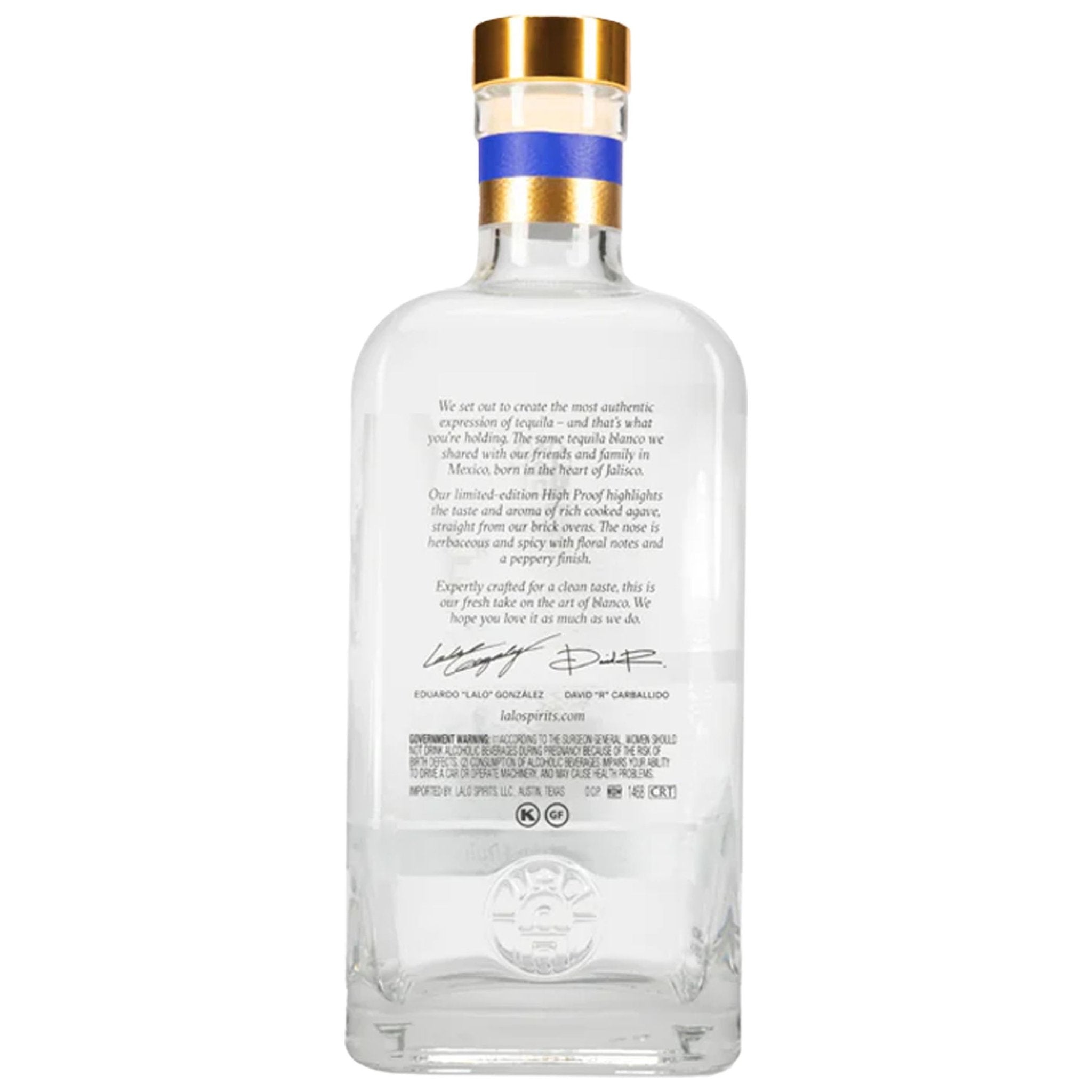 Lalo Tequila Limited Edition High Proof Blanco 750ML - Liquor Boutique
