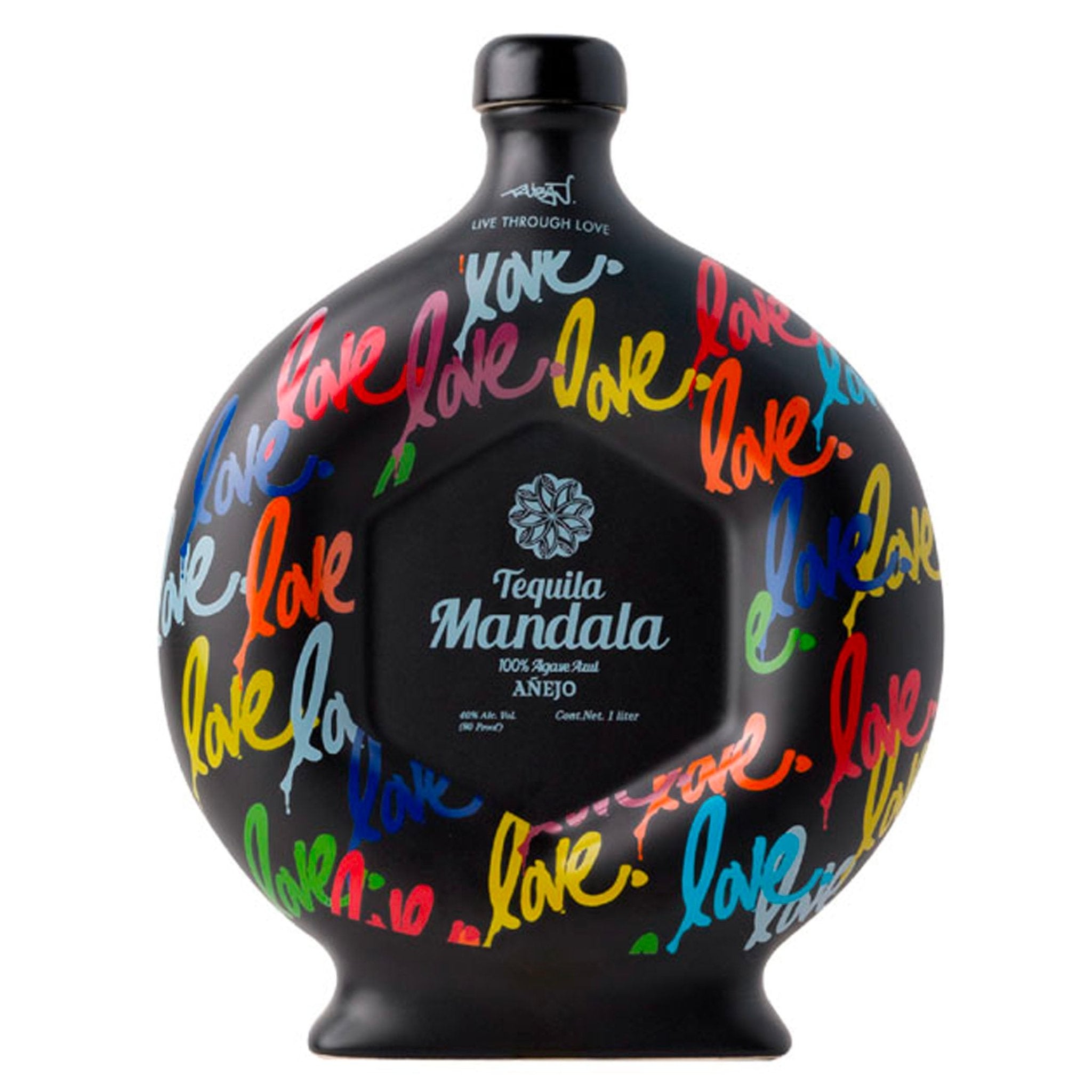 Mandala Anejo Love Edition Ceramic Tequila 1L - Liquor Boutique