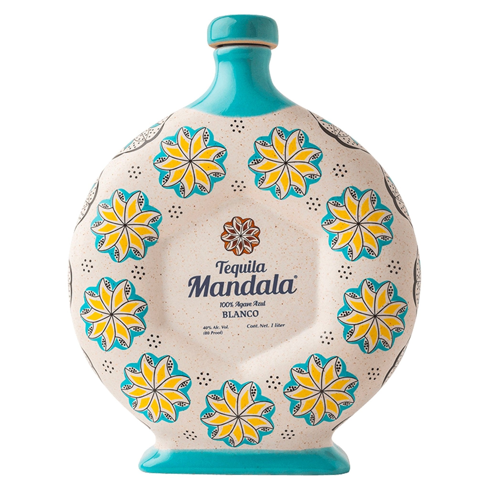 Mandala Blanco Tequila Ceramic 1L - Liquor Boutique
