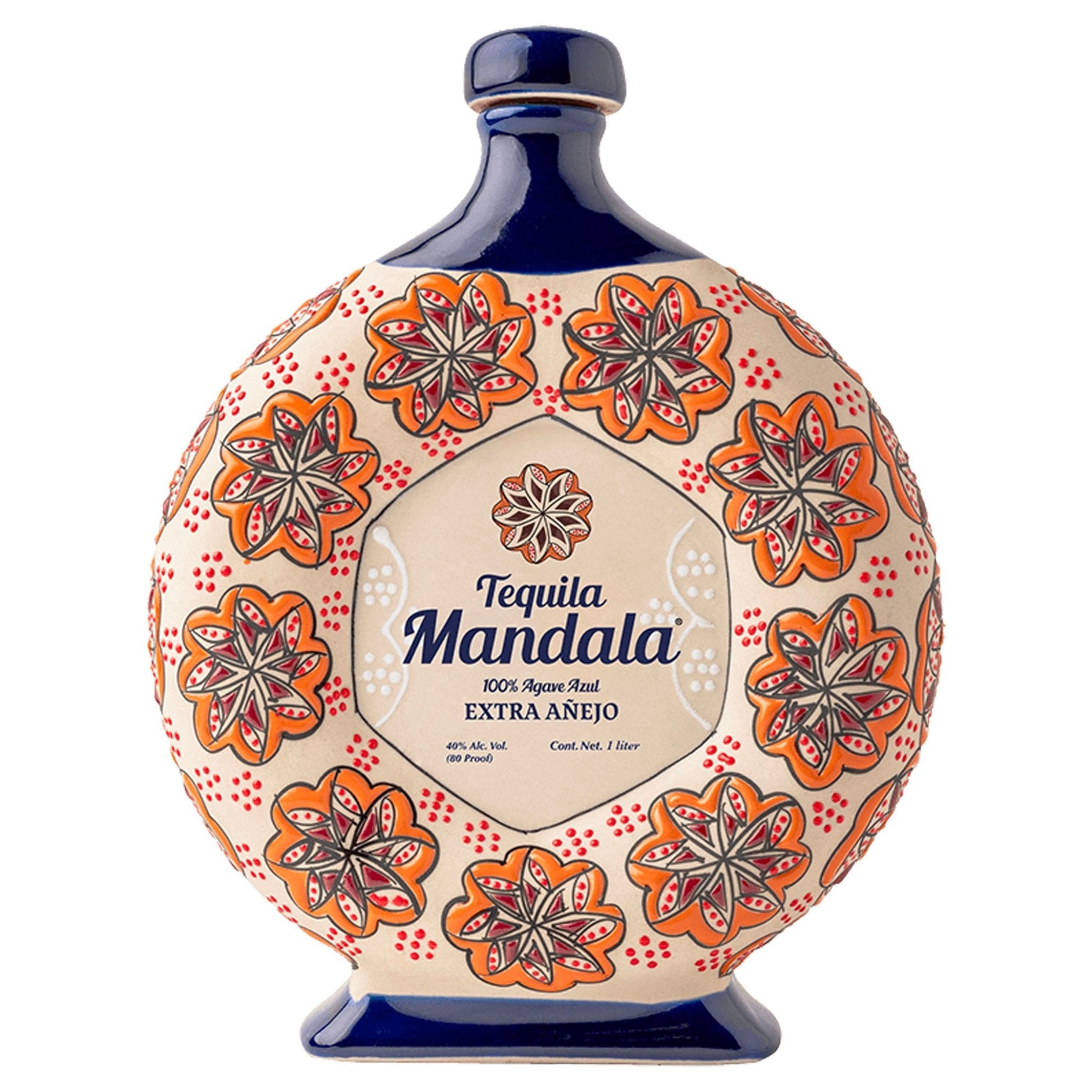 Mandala Extra Anejo Tequila Ceramic 1L - Liquor Boutique