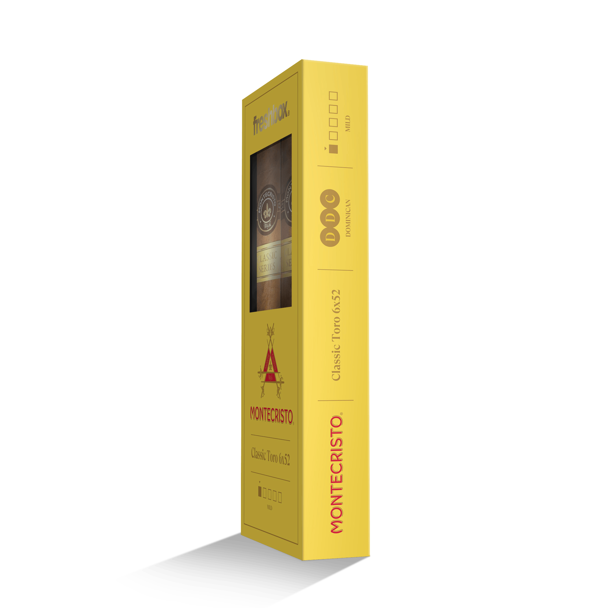 Monte Cristo Classic Toro 6x52 FreshBox | 3-Pack