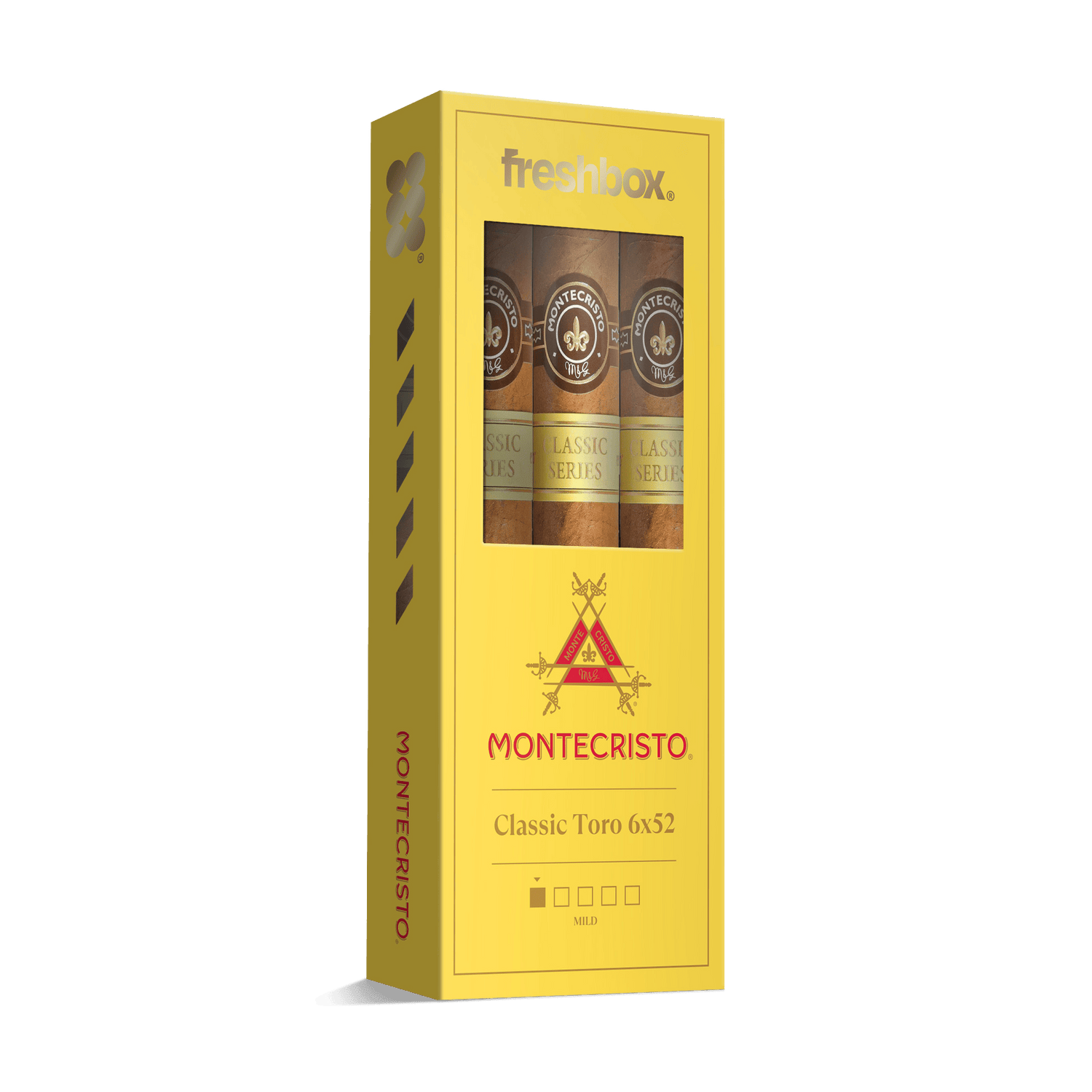 Montecristo Classic Toro 6x52 FreshBox | Cigar 3-Pack - Liquor Boutique