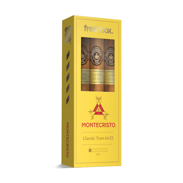 Montecristo Classic Toro 6x52 FreshBox | Cigar 3-Pack - Liquor Boutique