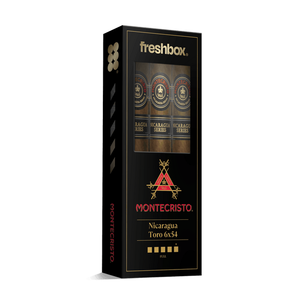 Montecristo Nicauraga Toro 6x54 FreshBox | Cigar 3-Pack - Liquor Boutique