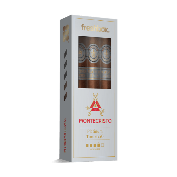 Montecristo Platinum Toro 6x50 FreshBox | Cigar 3-Pack - Liquor Boutique