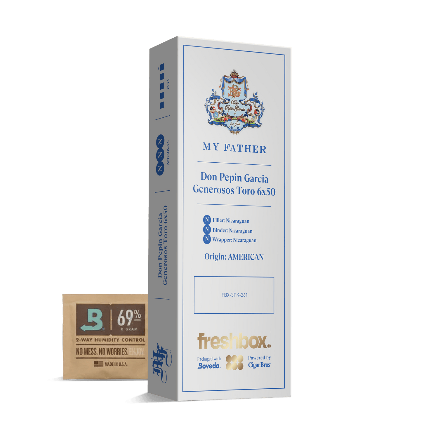 My Father Don Pepin Garcia Generosos Toro 6x50 FreshBox | Cigar 3-Pack - Liquor Boutique