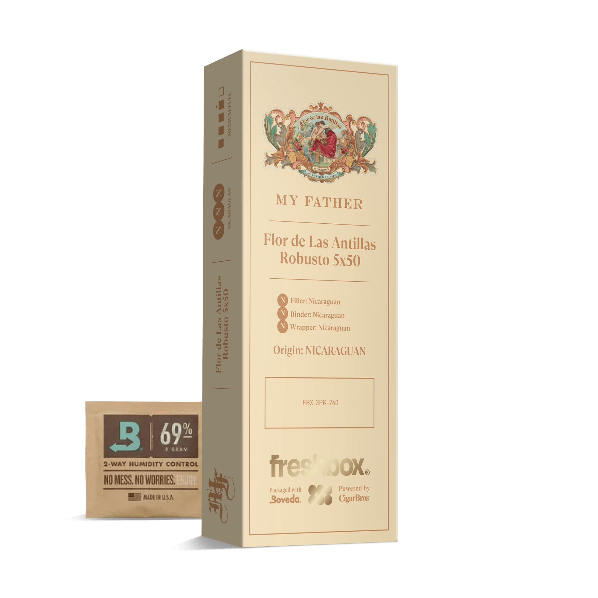 My Father Flor De Las Antillas Robusto 5x50 FreshBox | 3-Pack