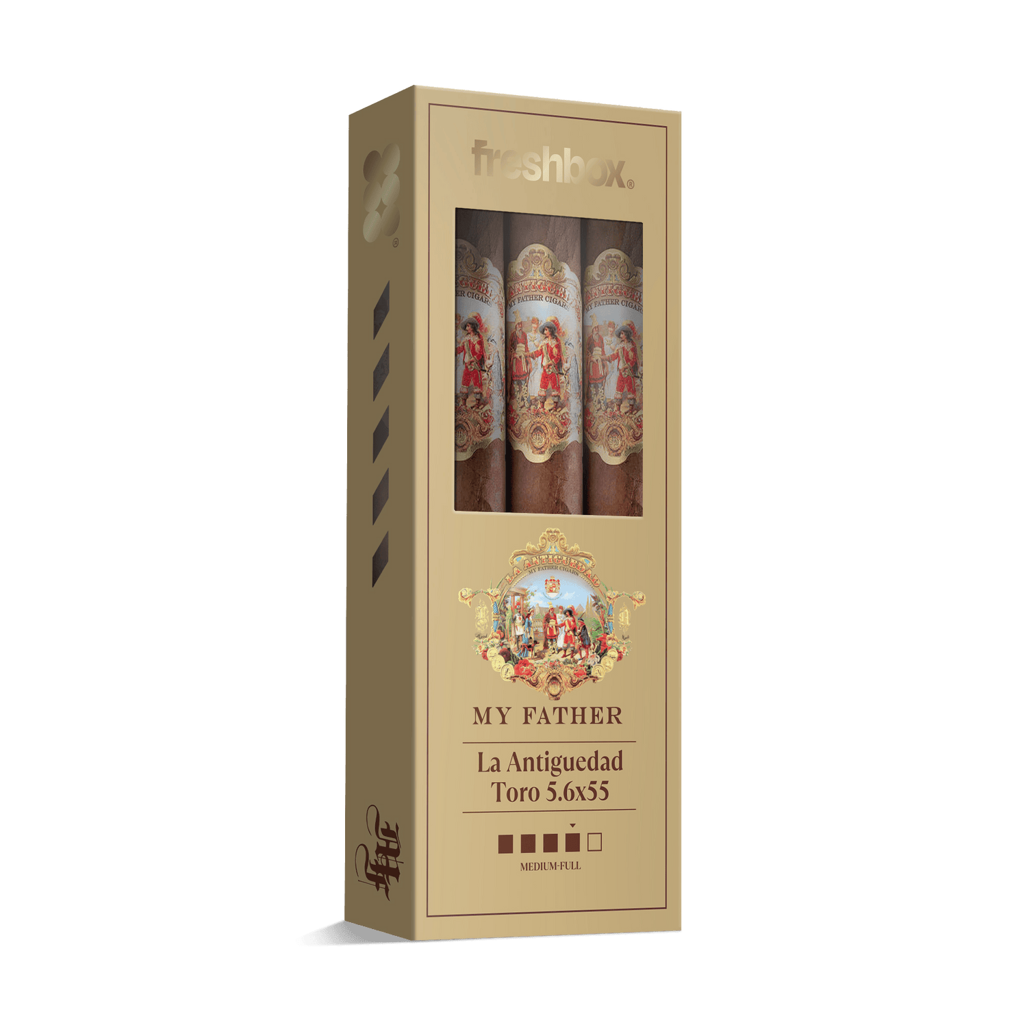 My Father La Antiguedad Toro 5.6x55 FreshBox | Cigar 3-Pack - Liquor Boutique