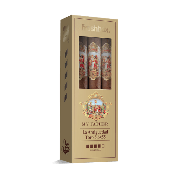 My Father La Antiguedad Toro 5.6x55 FreshBox | Cigar 3-Pack - Liquor Boutique