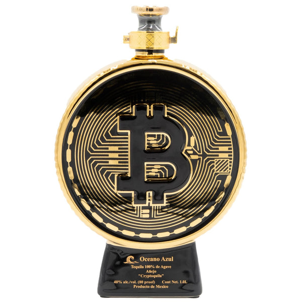 Oceano Azul Bitcoin Crytopquila Anejo Tequila 1L - Liquor Boutique