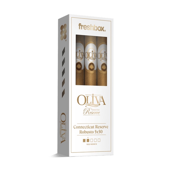 Oliva Connecticut Reserve Robusto 5x50 FreshBox | Cigar 3-Pack - Liquor Boutique