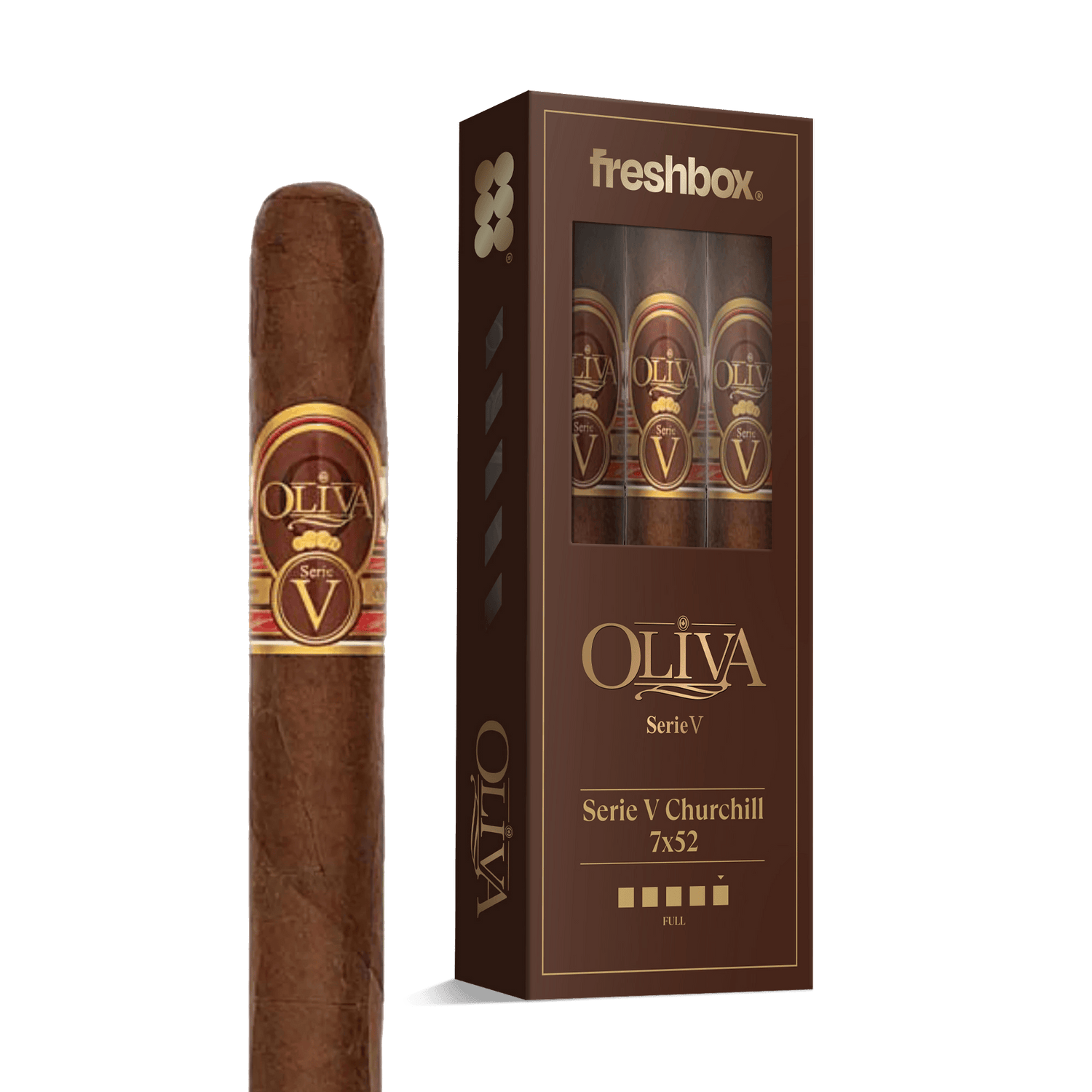 Oliva Serie V Churchill 7x52 FreshBox | Cigar 3-Pack - Liquor Boutique