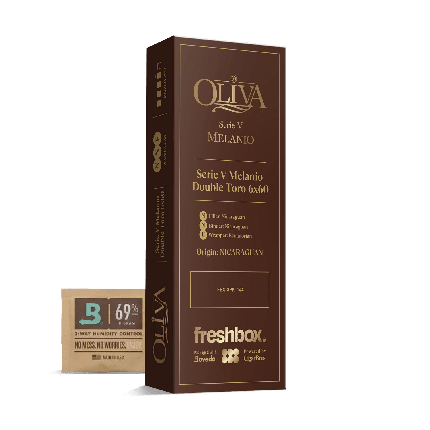 Oliva Serie V Melanio Double Toro 6x60 FreshBox | Cigar 3-Pack - Liquor Boutique