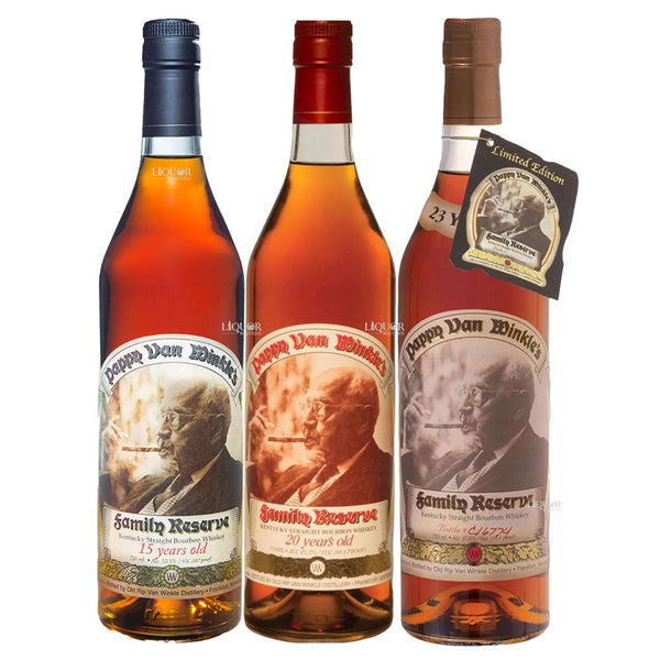 Pappy Van Winkle 15, 20, & 23 Year Whiskey Bundle - Liquor Boutique