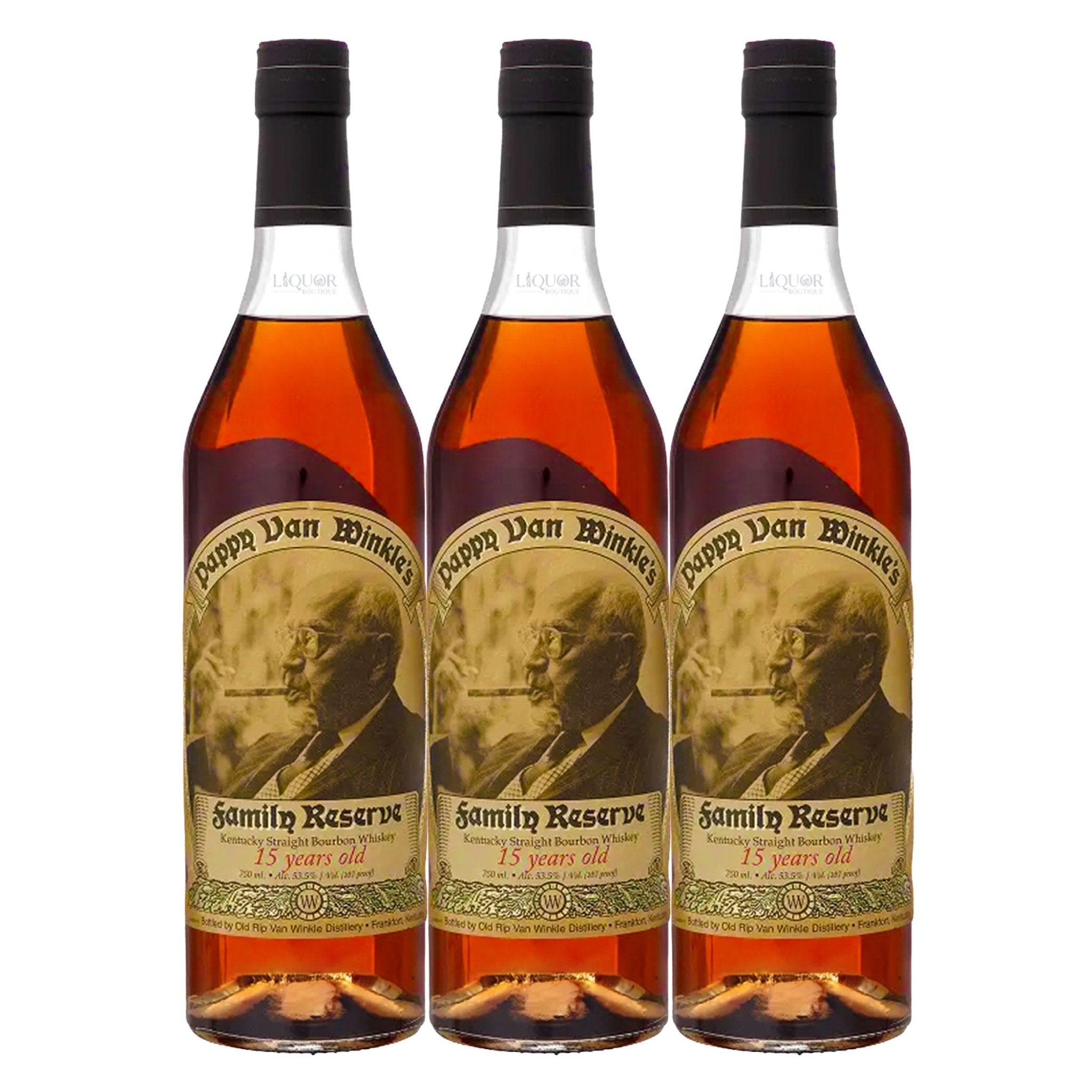 Pappy Van Winkle Family Reserve 15 Year Bourbon Whiskey 750ml - Liquor Boutique