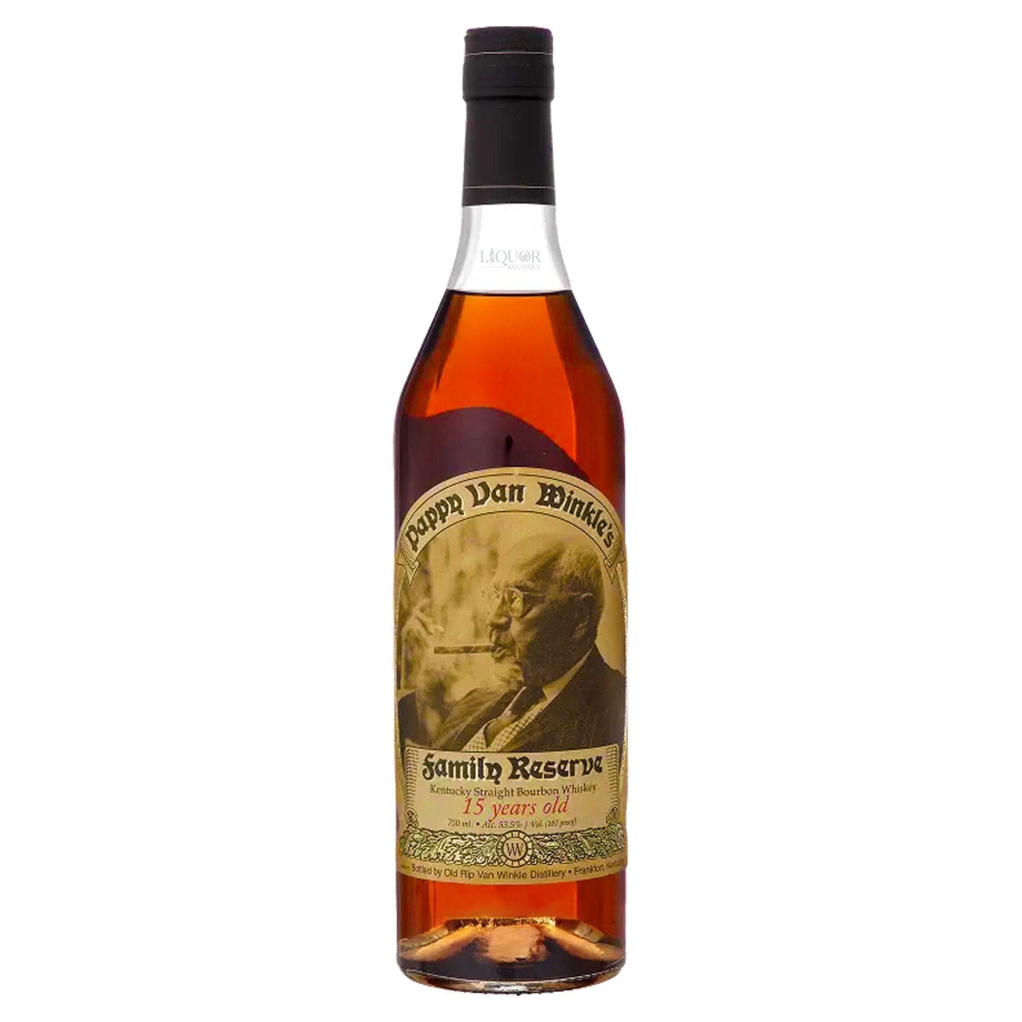 Pappy Van Winkle Family Reserve 15 Year Bourbon Whiskey 750ml - Liquor Boutique