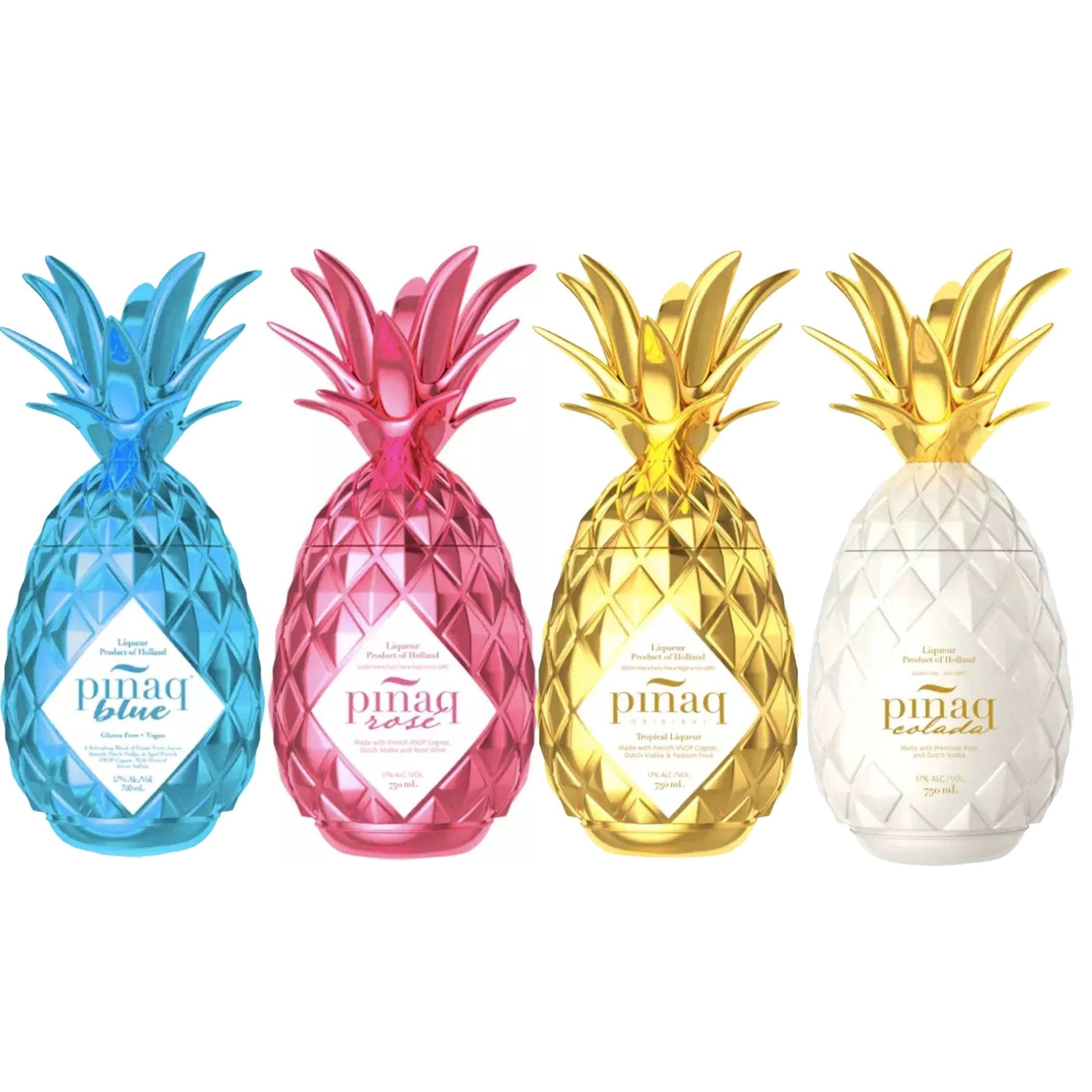 Pinaq Blue, Rose, Passion Fruit, & Colada Liqueur Bundle - Liquor Boutique