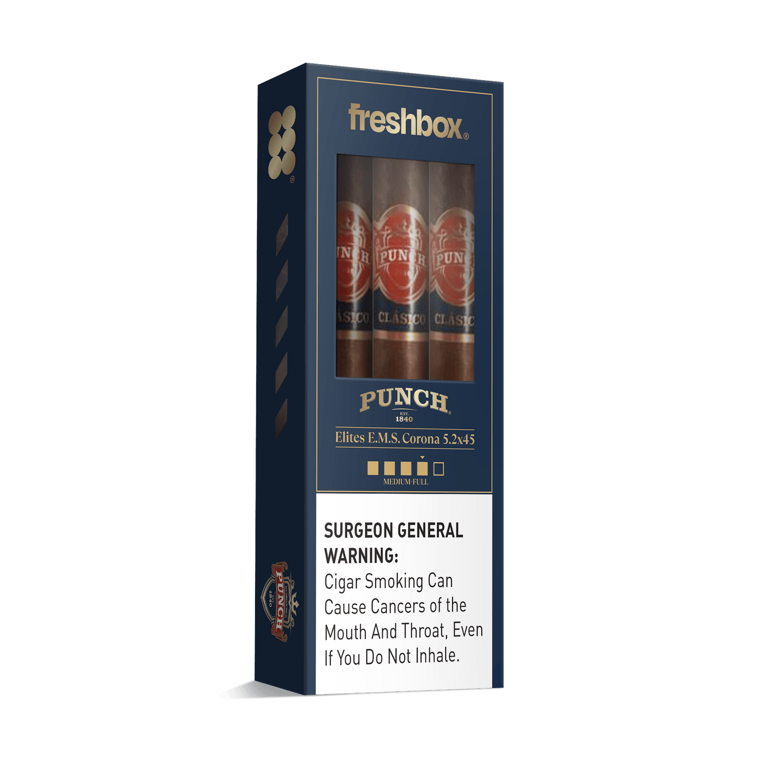 Punch Elites E.M.S. 5.2x45 FreshBox | Cigar 3-Pack - Liquor Boutique