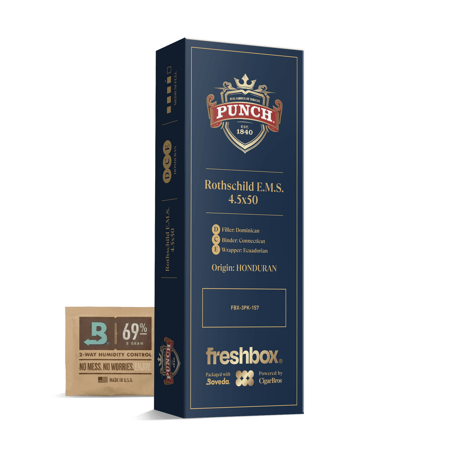 Punch Rothschild E.M.S. 4.5x50 FreshBox | Cigar 3-Pack - Liquor Boutique