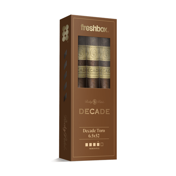 Rocky Patel Decade Toro 6.5x52 FreshBox | Cigar 3-Pack - Liquor Boutique