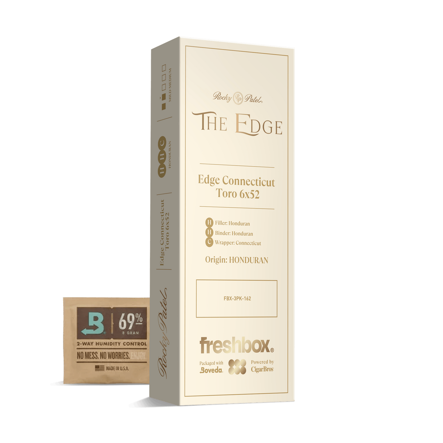Rocky Patel Edge Connecticut Toro 6x52 FreshBox | Cigar 3-Pack - Liquor Boutique
