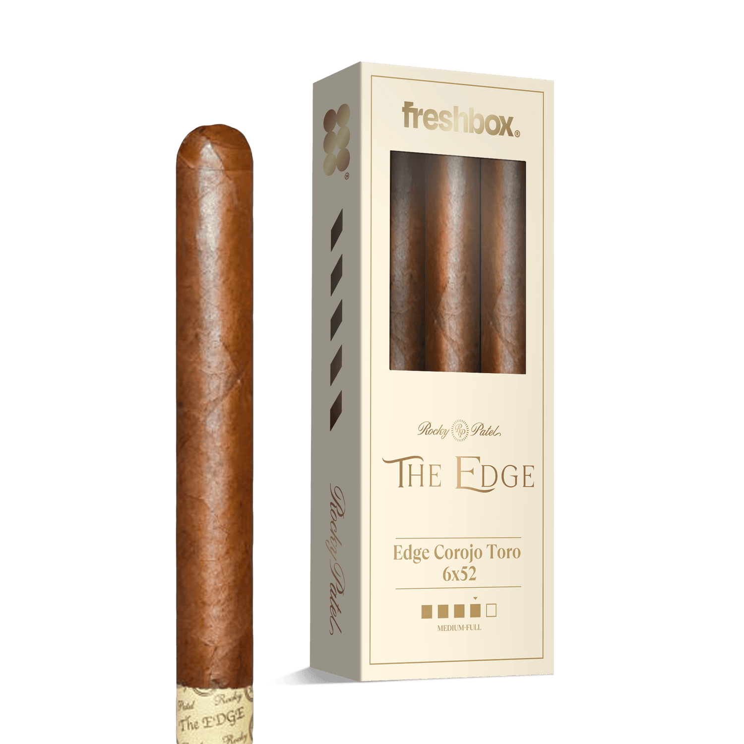 Rocky Patel Edge Corojo Toro 6x52 FreshBox | Cigar 3-Pack - Liquor Boutique