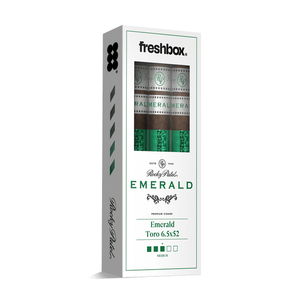 Rocky Patel Emerald Toro 6.5x52 FreshBox | Cigar 3-Pack - Liquor Boutique